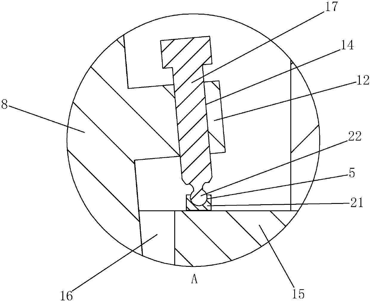 Hanging basket and rear anchor connection structure for municipal bridge engineering construction