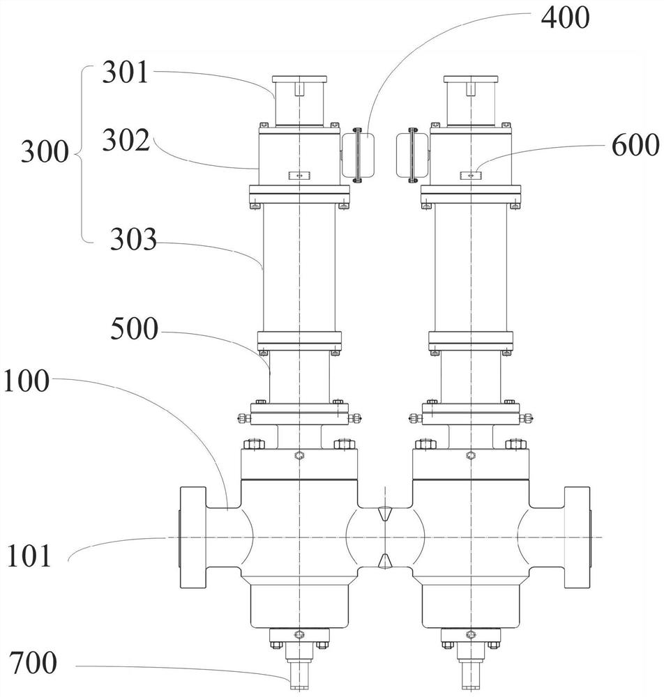 Duplex gate valve for deep water