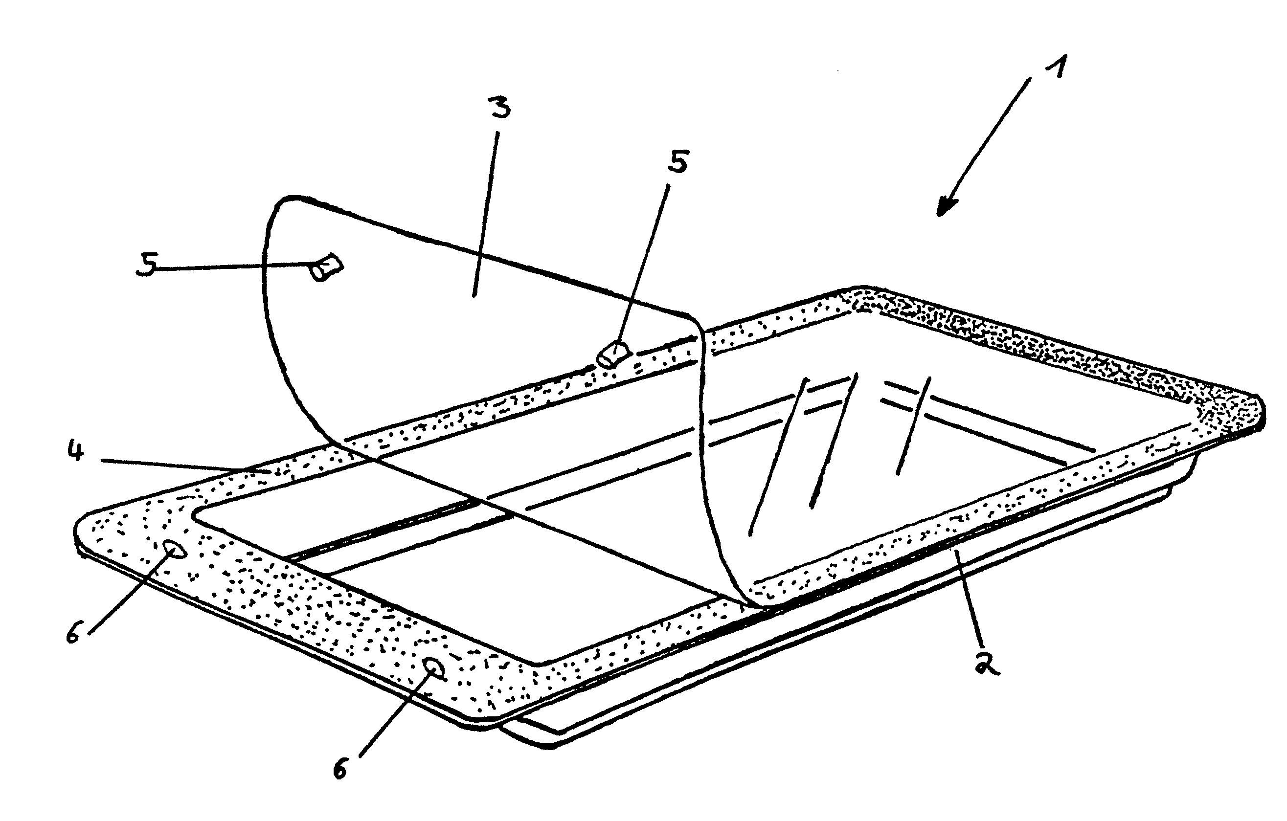 Plastic packaging with at least one welded knob