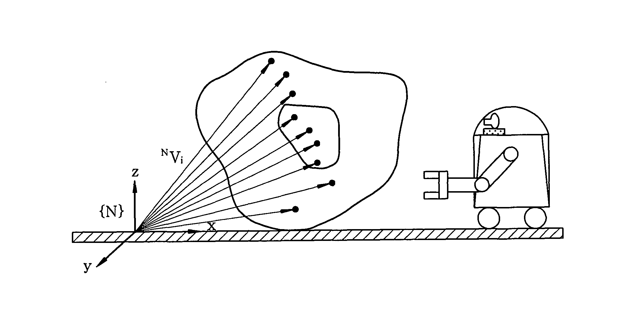 Method for self-localization of robot based on object recognition and environment information around recognized object