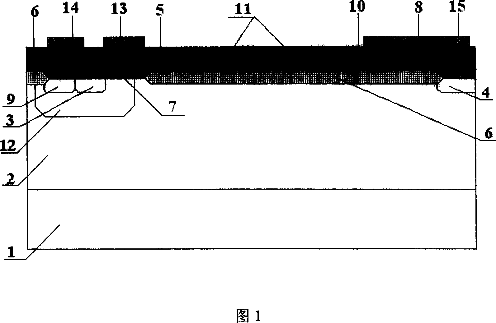 Multi electric potential field plate lateral high voltage N type MOS transistor