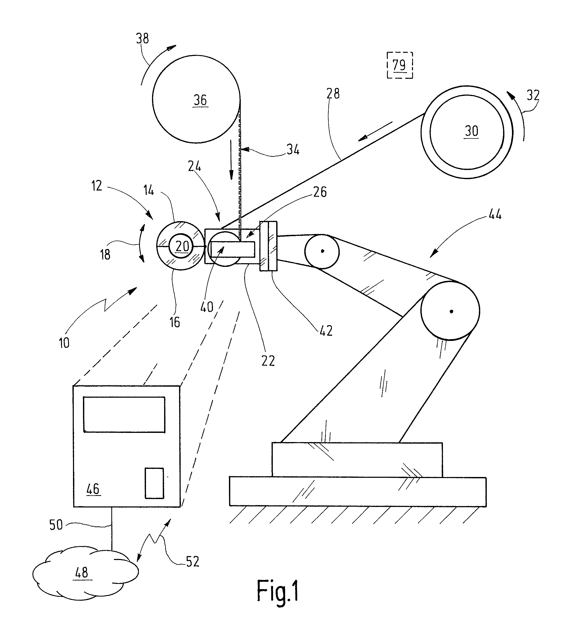 Fastening element for a cable harness