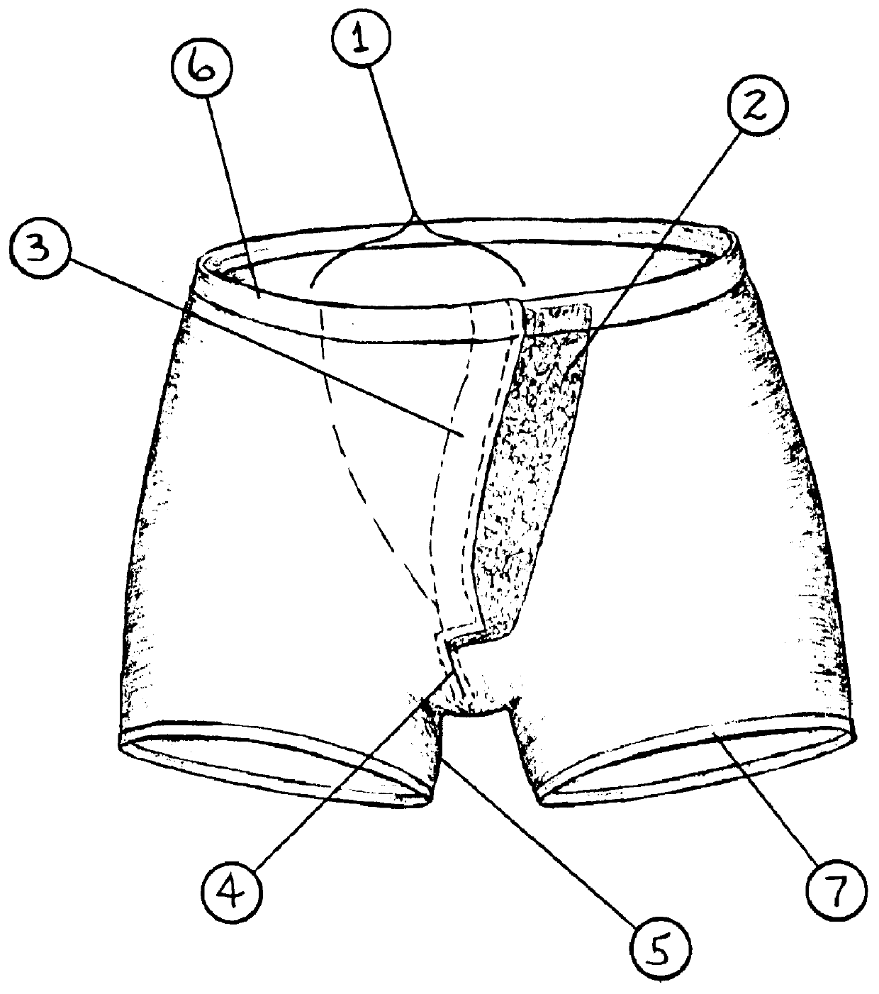 Urological access undergarment