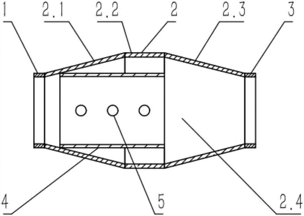 Exhaust silencer for screw type machine set