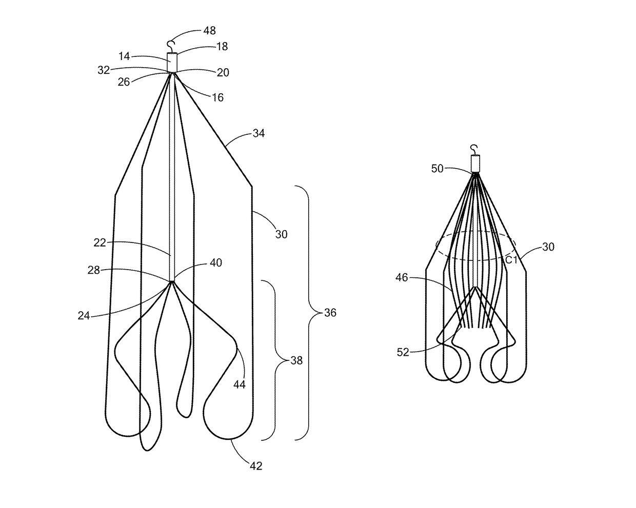 Hair pin IVC filter