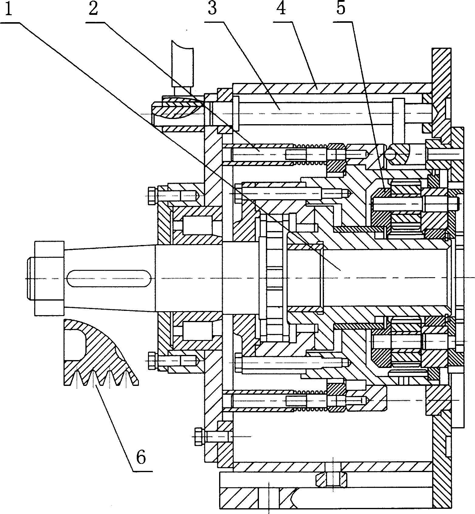 Planet differential actuator