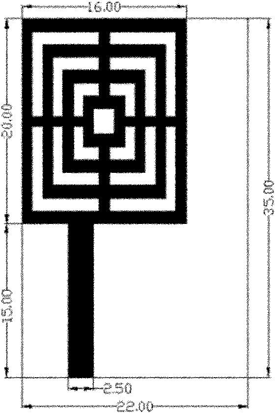 Sub-wavelength antenna array with defected ground structure for time reversal communication