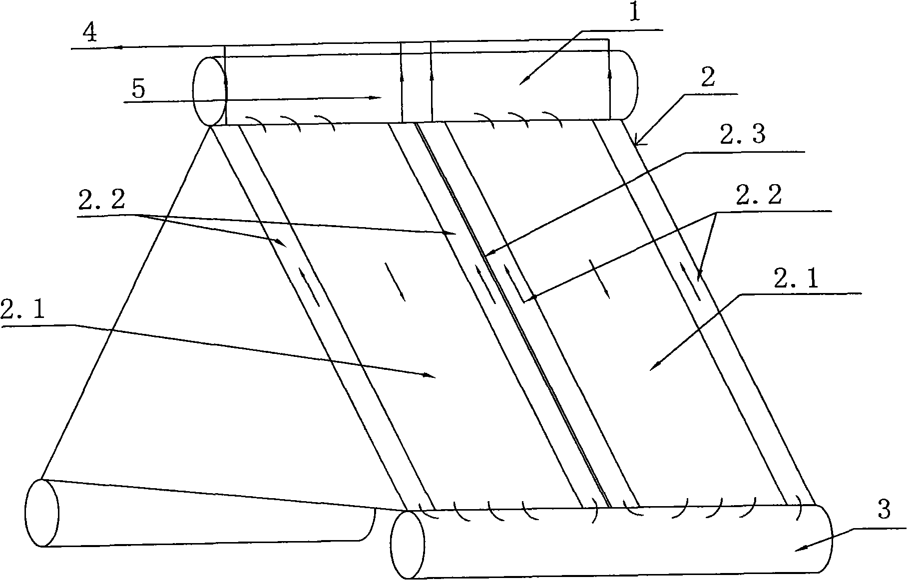 Freeze-prevention direct air cooling condenser