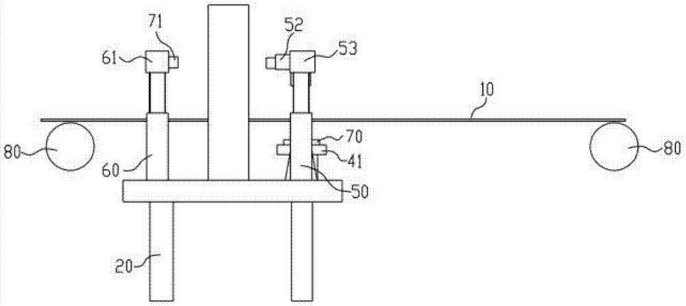 A non-woven fabric fiber flow monitoring device