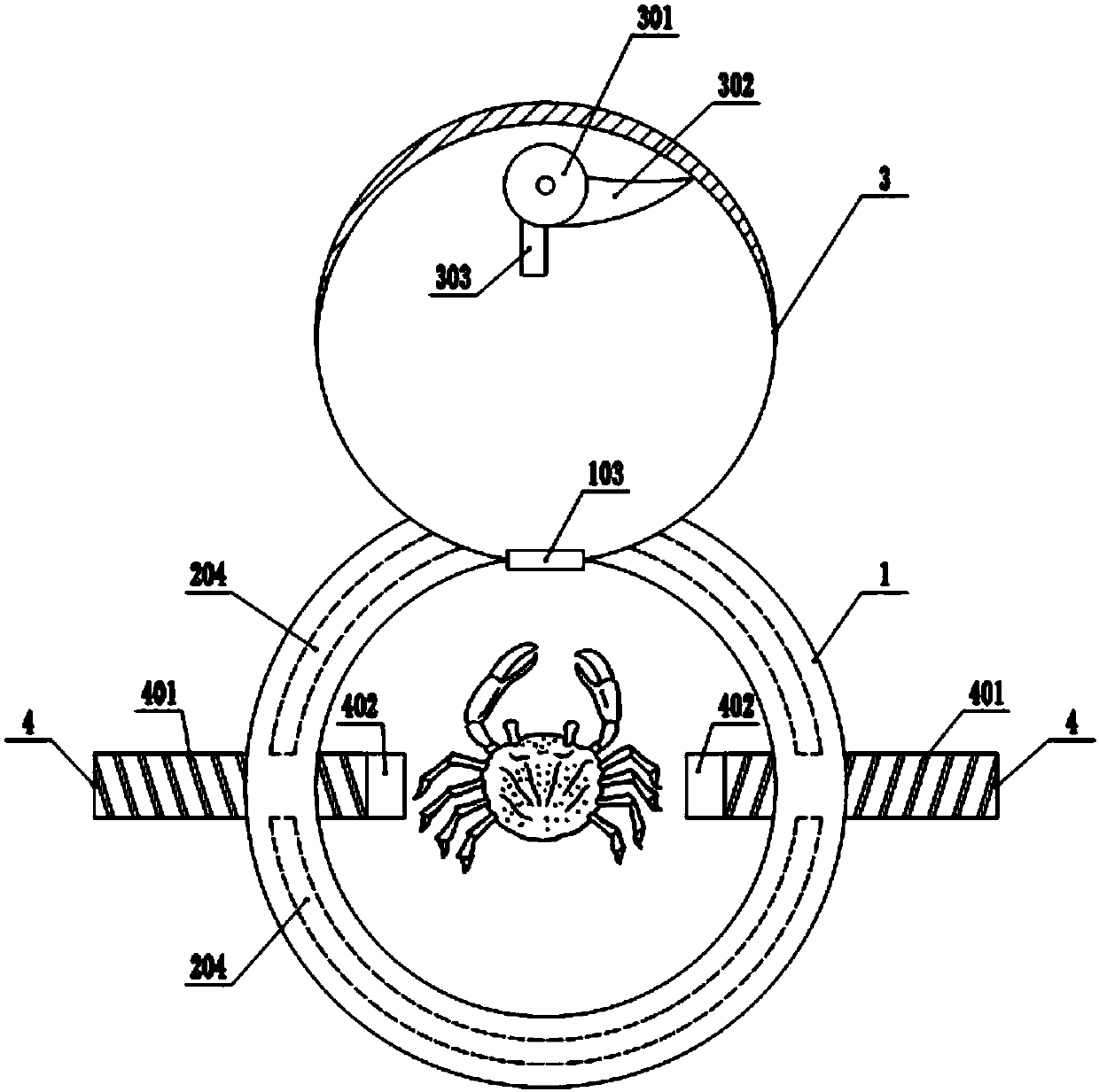 Structure for crab shelling