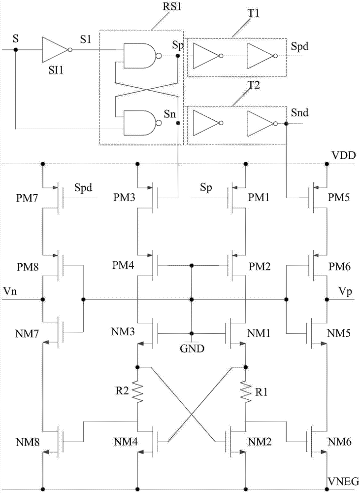 Level switching circuit and method