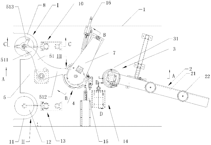 Automatic take-up machine of fishing-net weaving machine shuttle reel