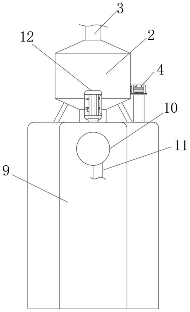 Waste incineration power plant slag feeding device and slag comprehensive utilization system