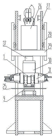 Die base on punching machine