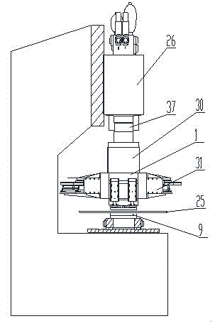 Die base on punching machine