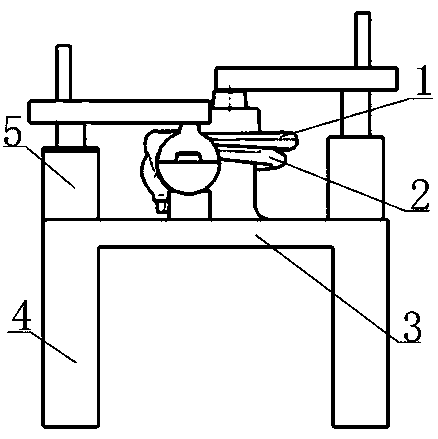 Double vortex volute sand core seamless combination process