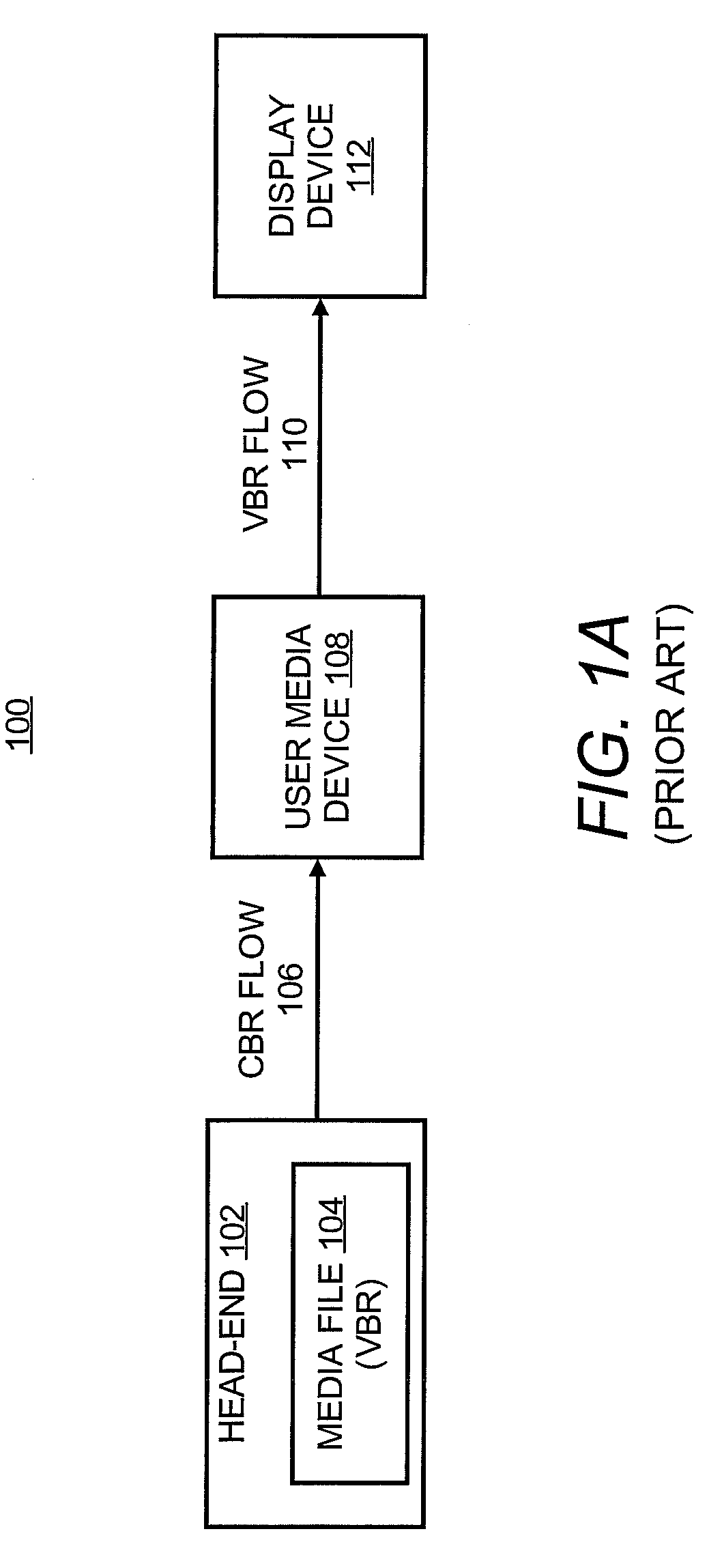 Enabling Trick Plays during VBR Playback of a CBR Transmitted Media File