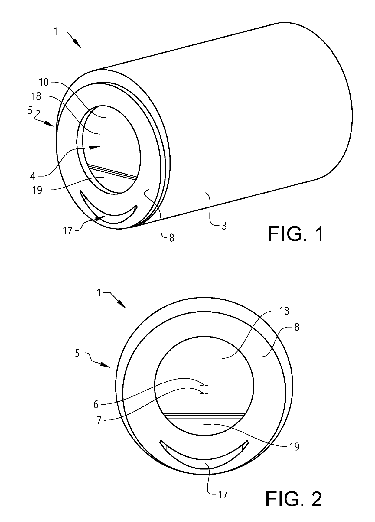 Capless closure device for a fuel tank filler neck of a vehicle and a vehicle including such a device