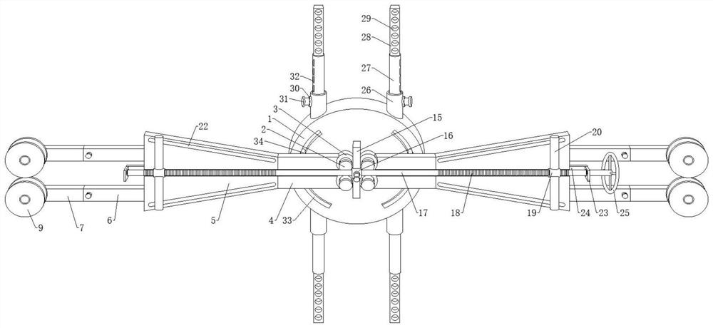 Mechanical tensioning device for electromechanical transmission belt