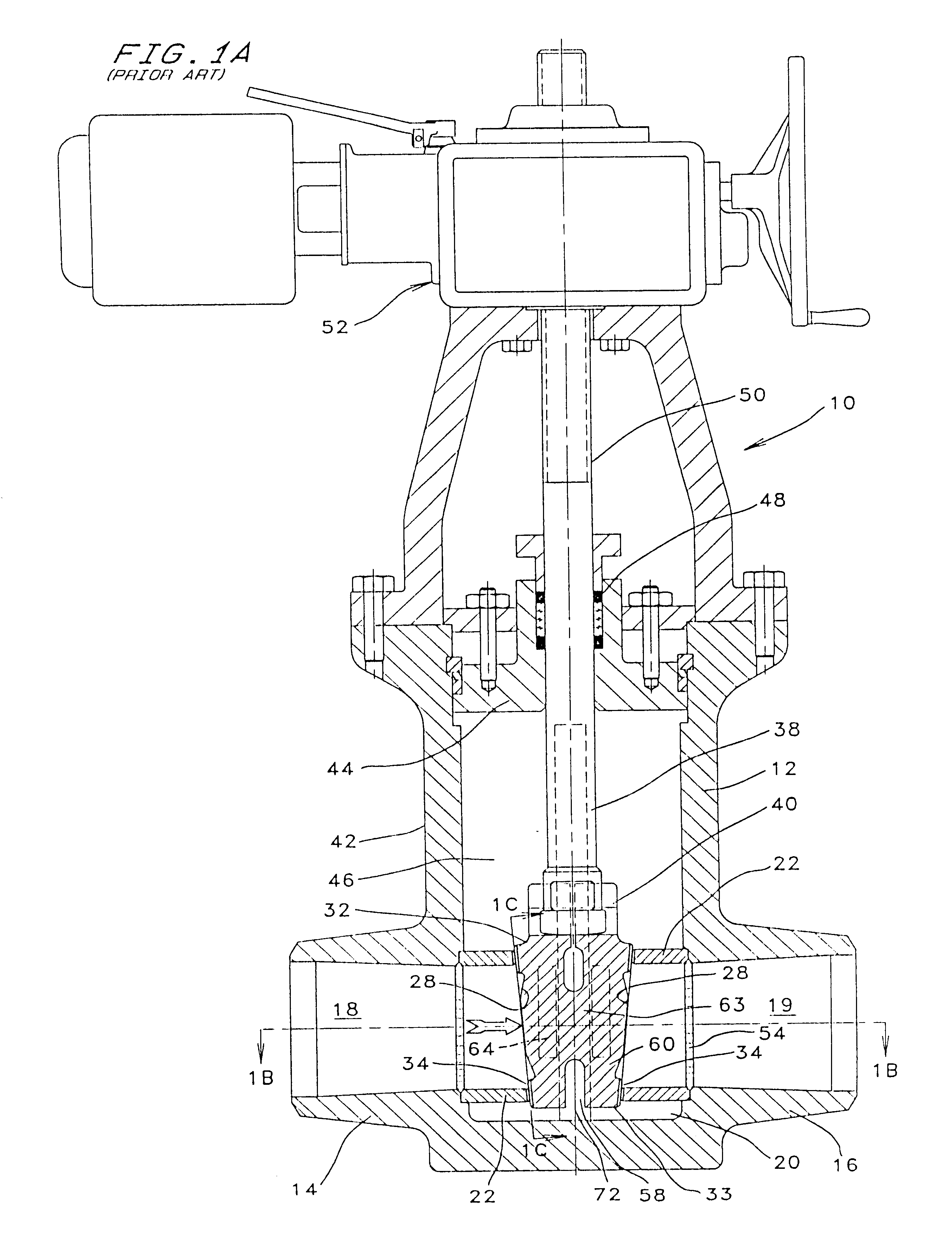 Flexible wedge gate valve