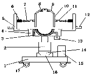 Novel head fixing device for ophthalmologic examination