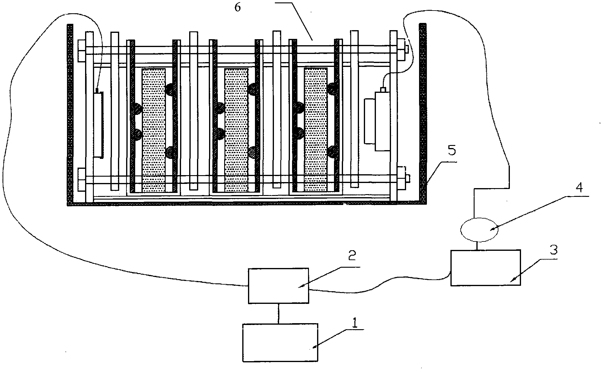 Constant loading device for testing durability of reinforced concrete