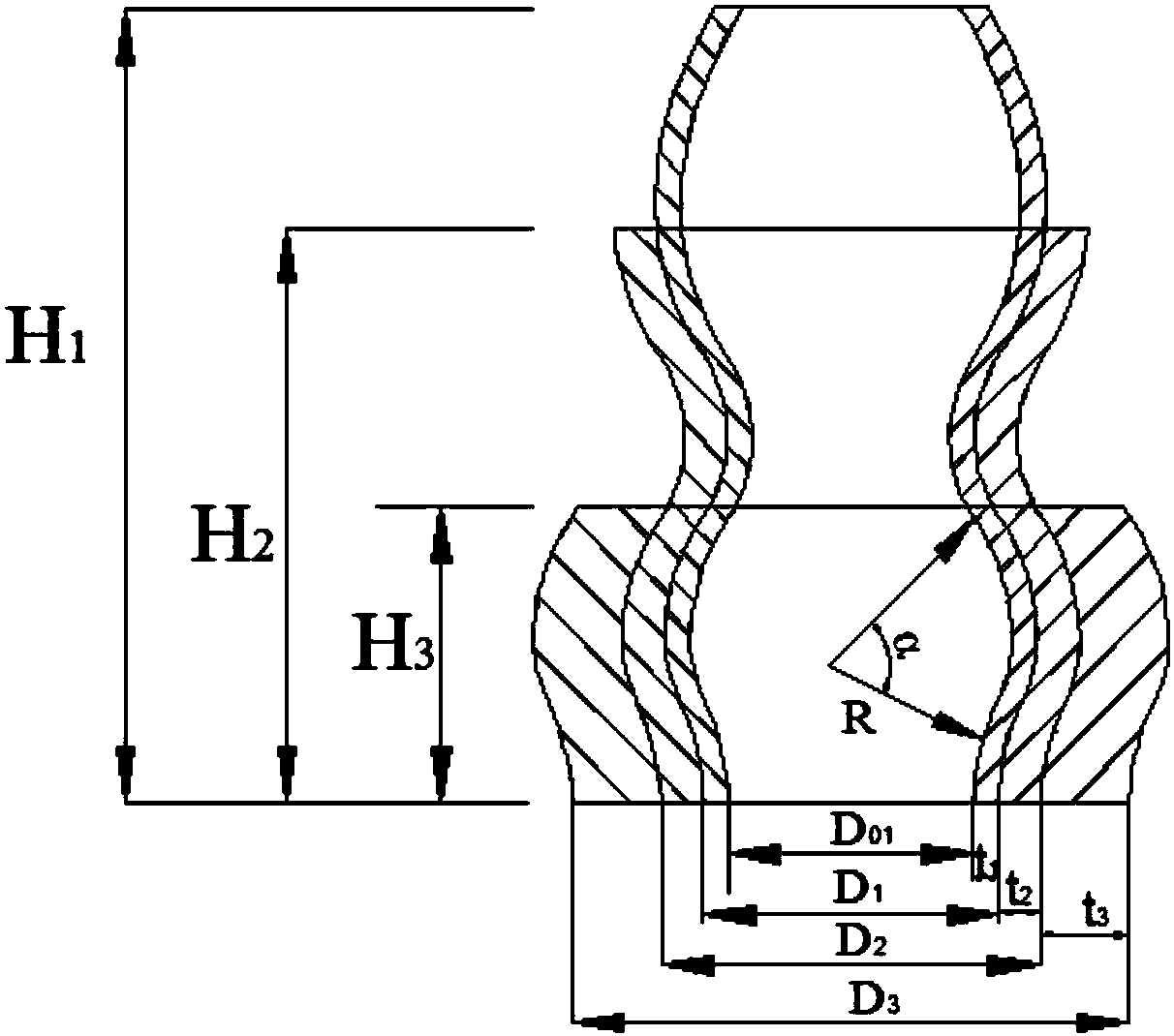 Shrink sleeve damping device, rockfall vibration damping shed tunnel and design method thereof