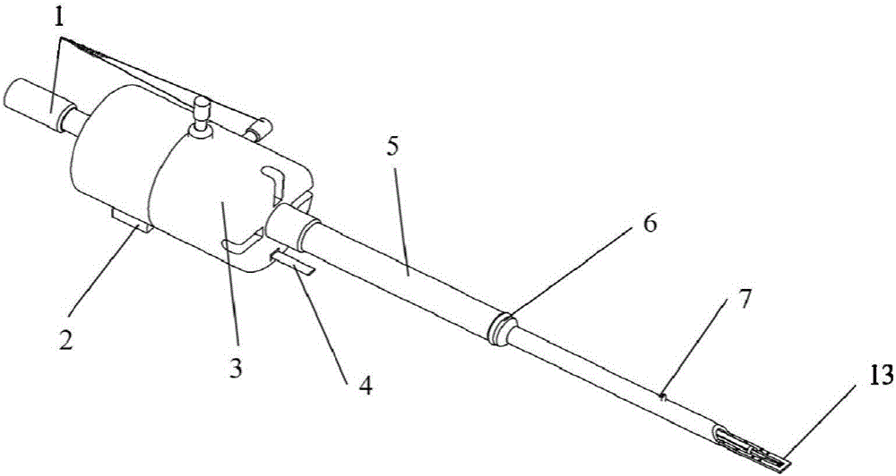 Scalable force and electric field transmission electron microscope in situ sample rod