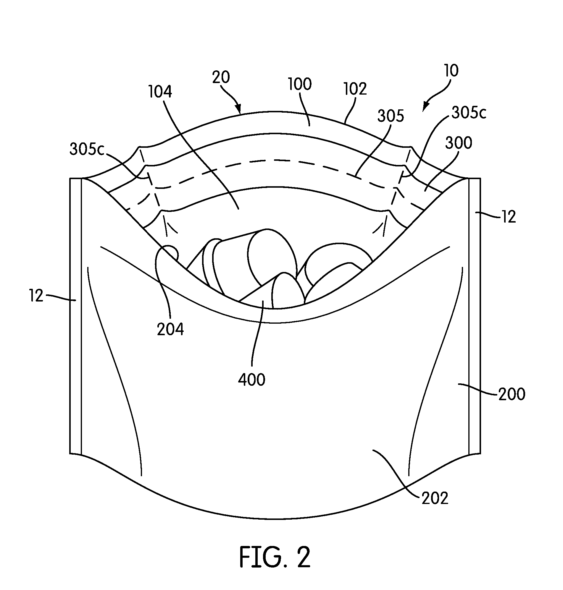 Flexible package with access control feature