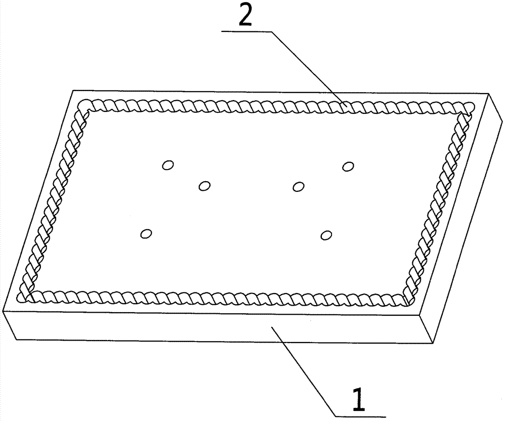 Base for circuit board hole plugging with resin