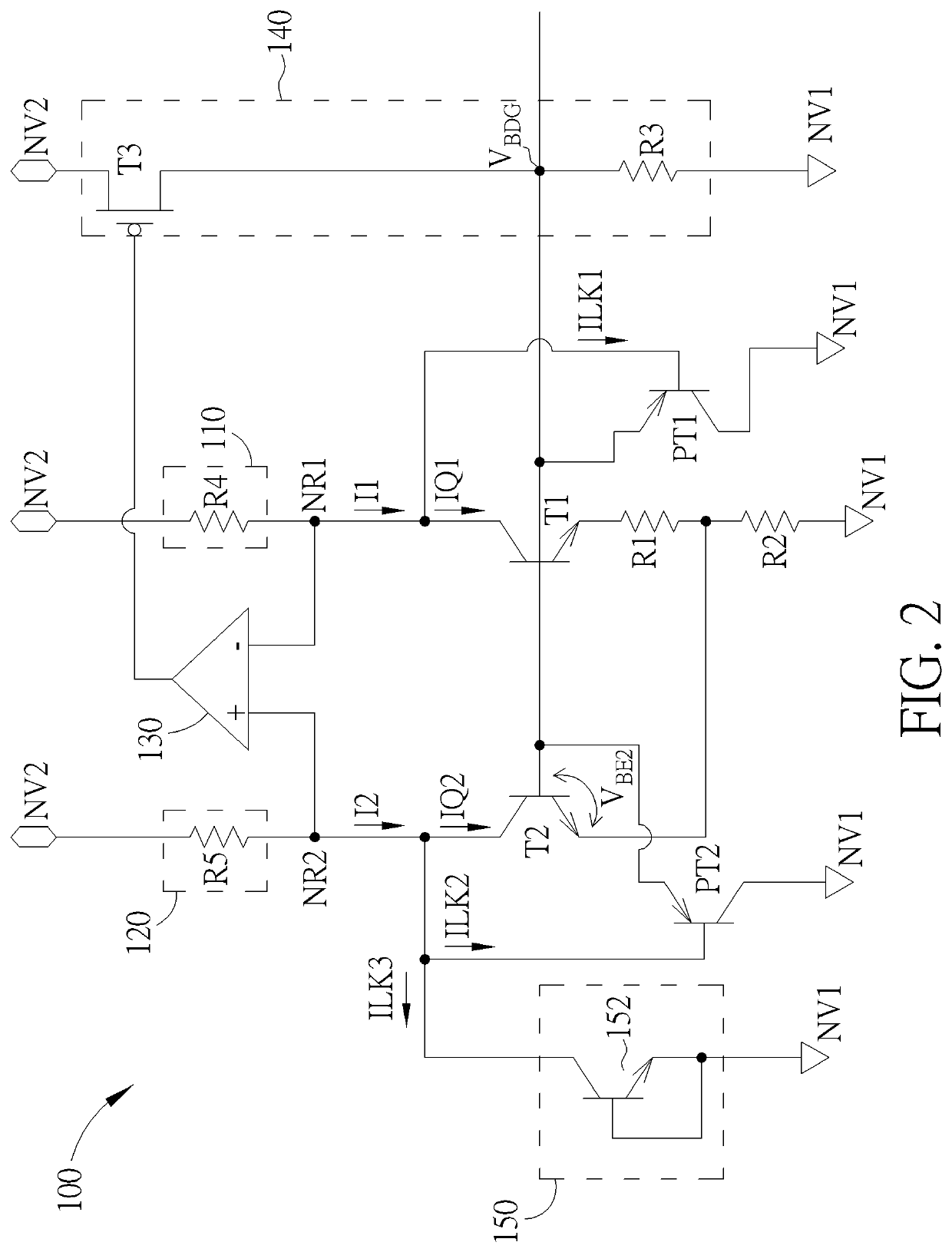 Bandgap voltage reference circuit capable of correcting voltage distortion