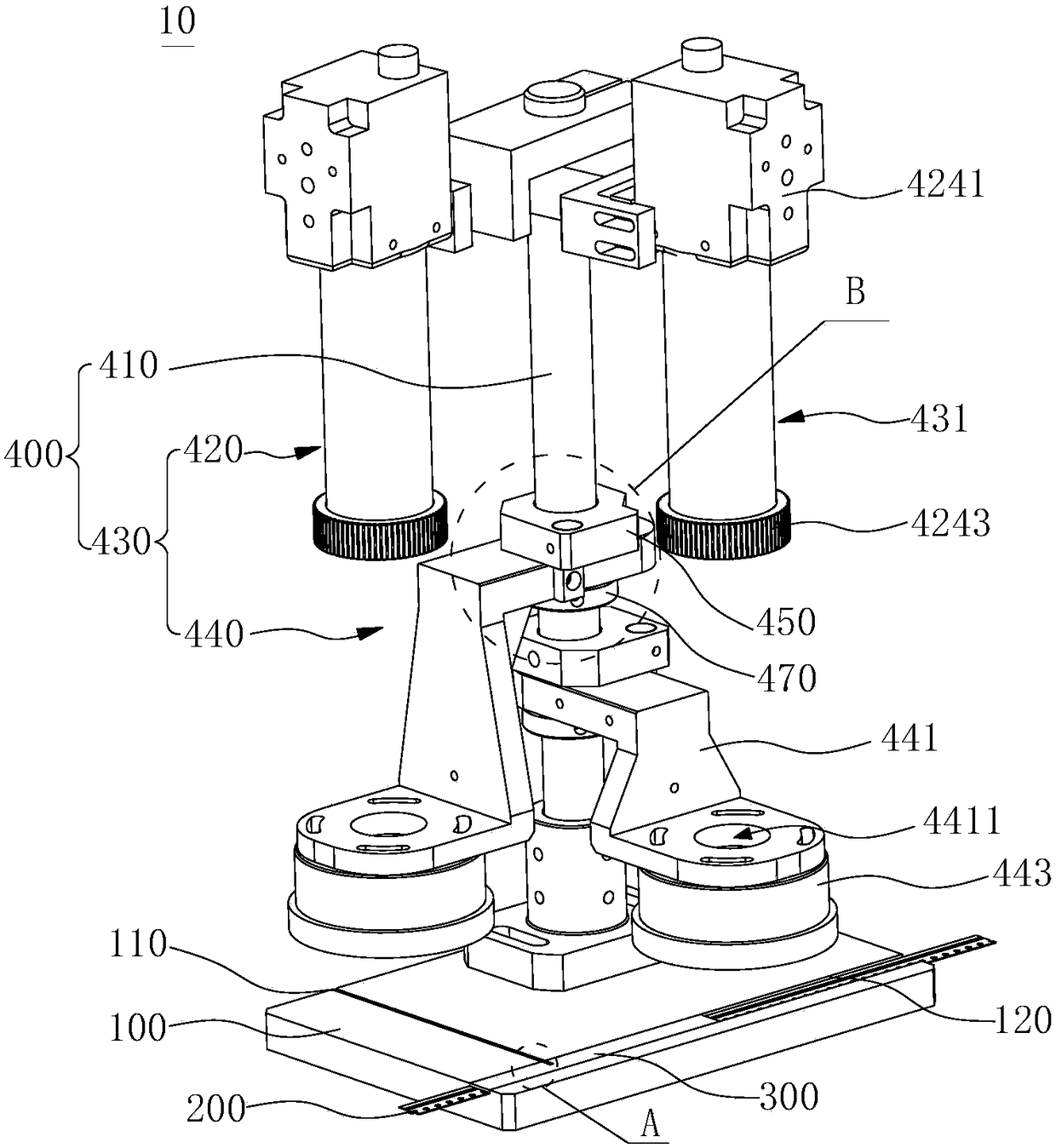 Image detection feeding device and braiding machine