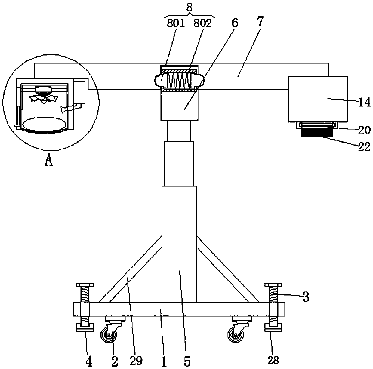 Device for physically relieving rheumatic immune pain