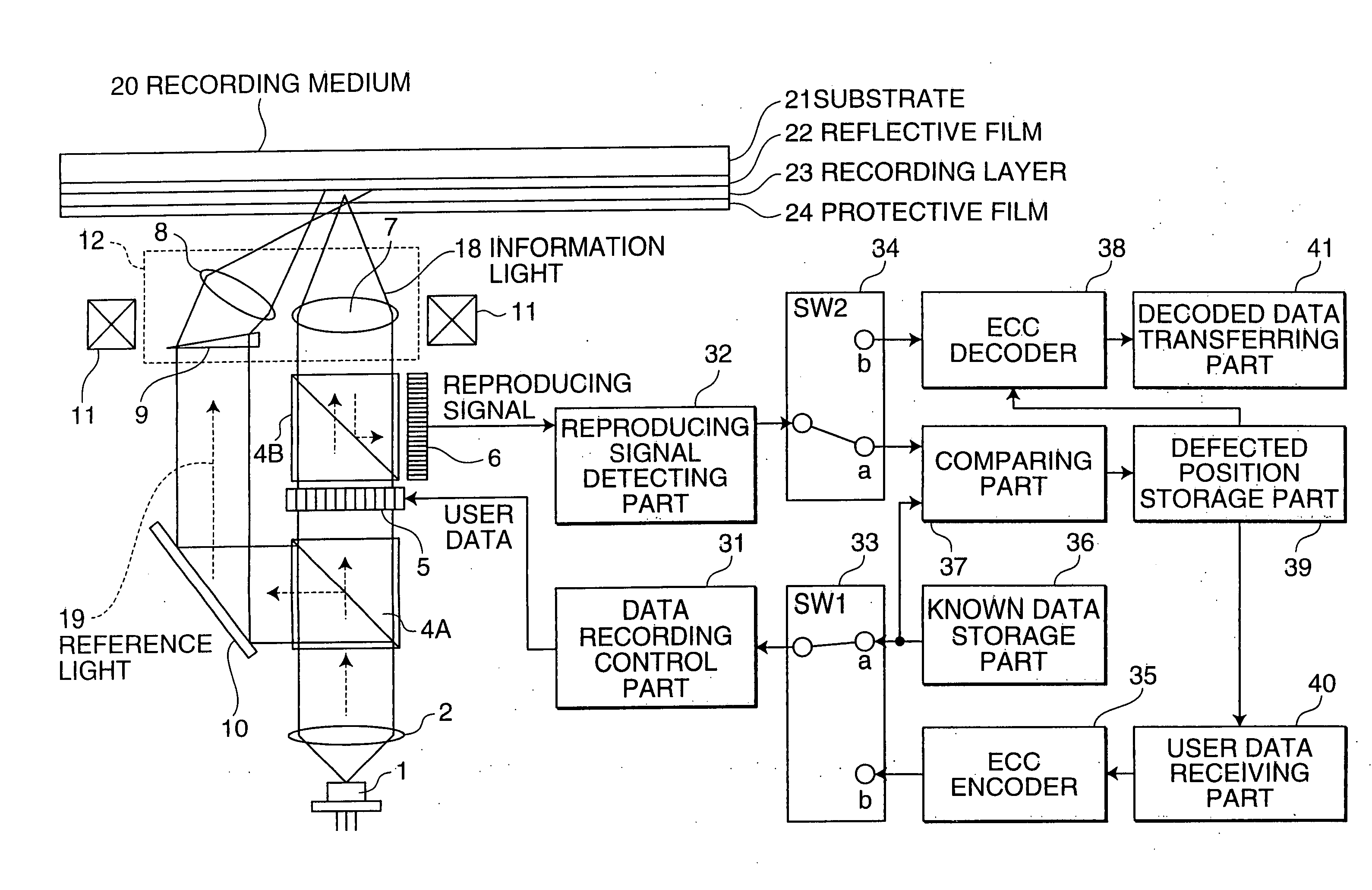 Recording and reproducing device