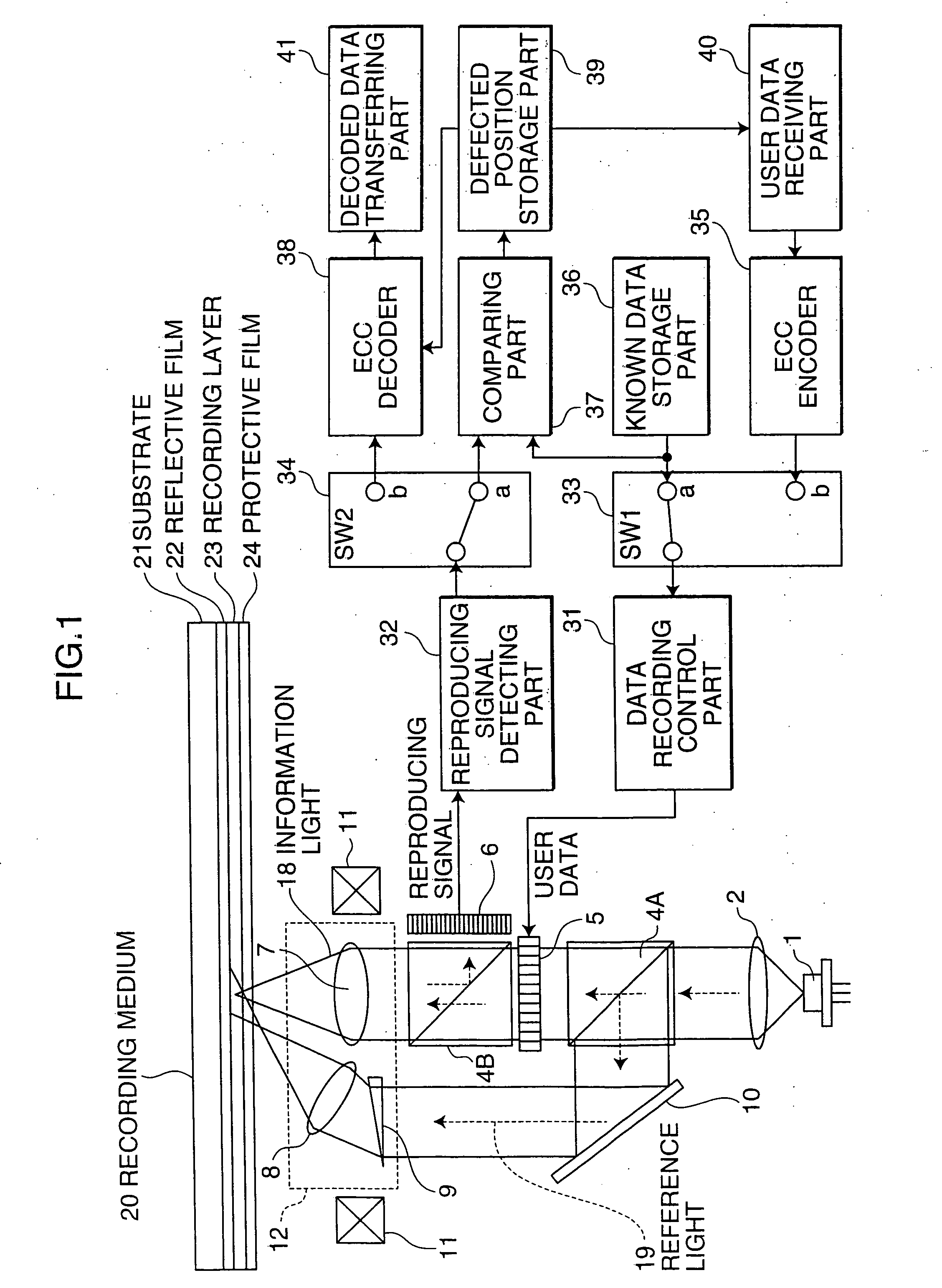 Recording and reproducing device