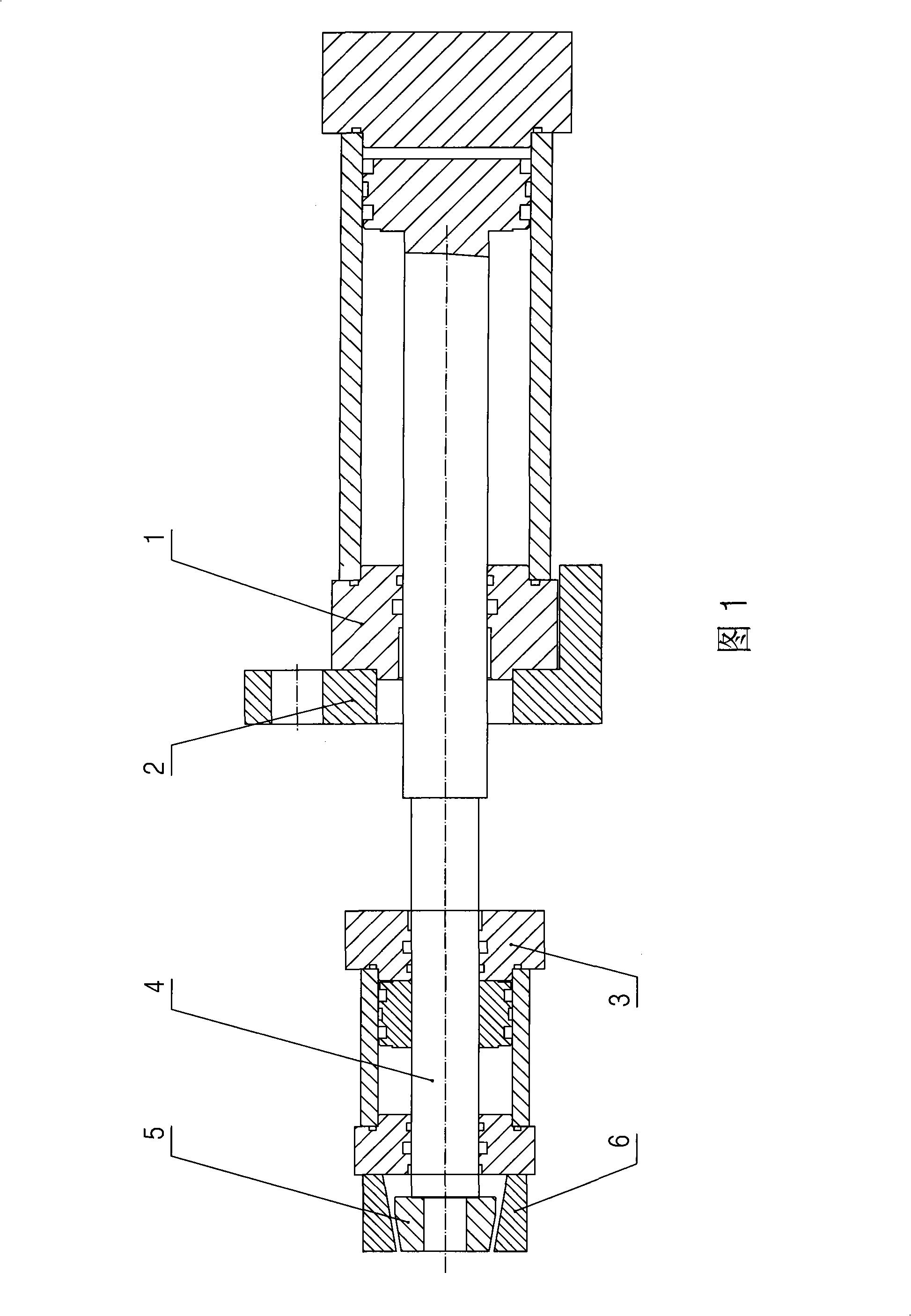 Top pulling device in pipe bender