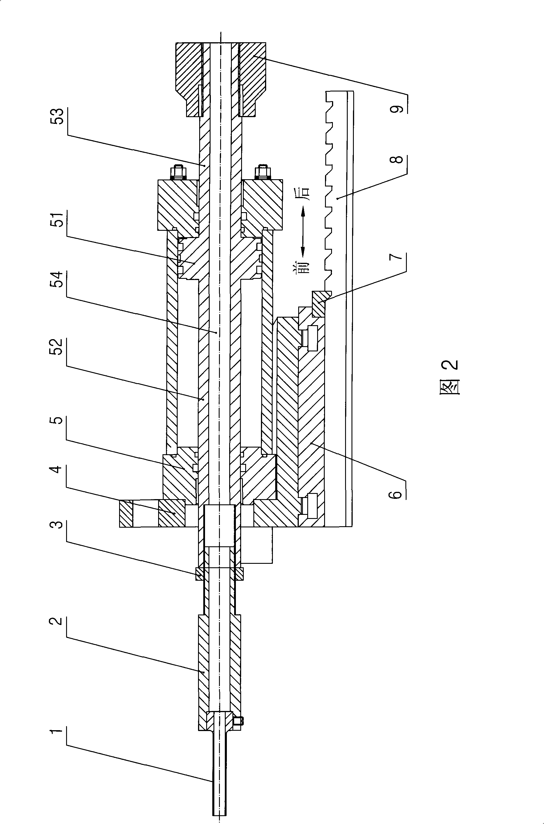 Top pulling device in pipe bender