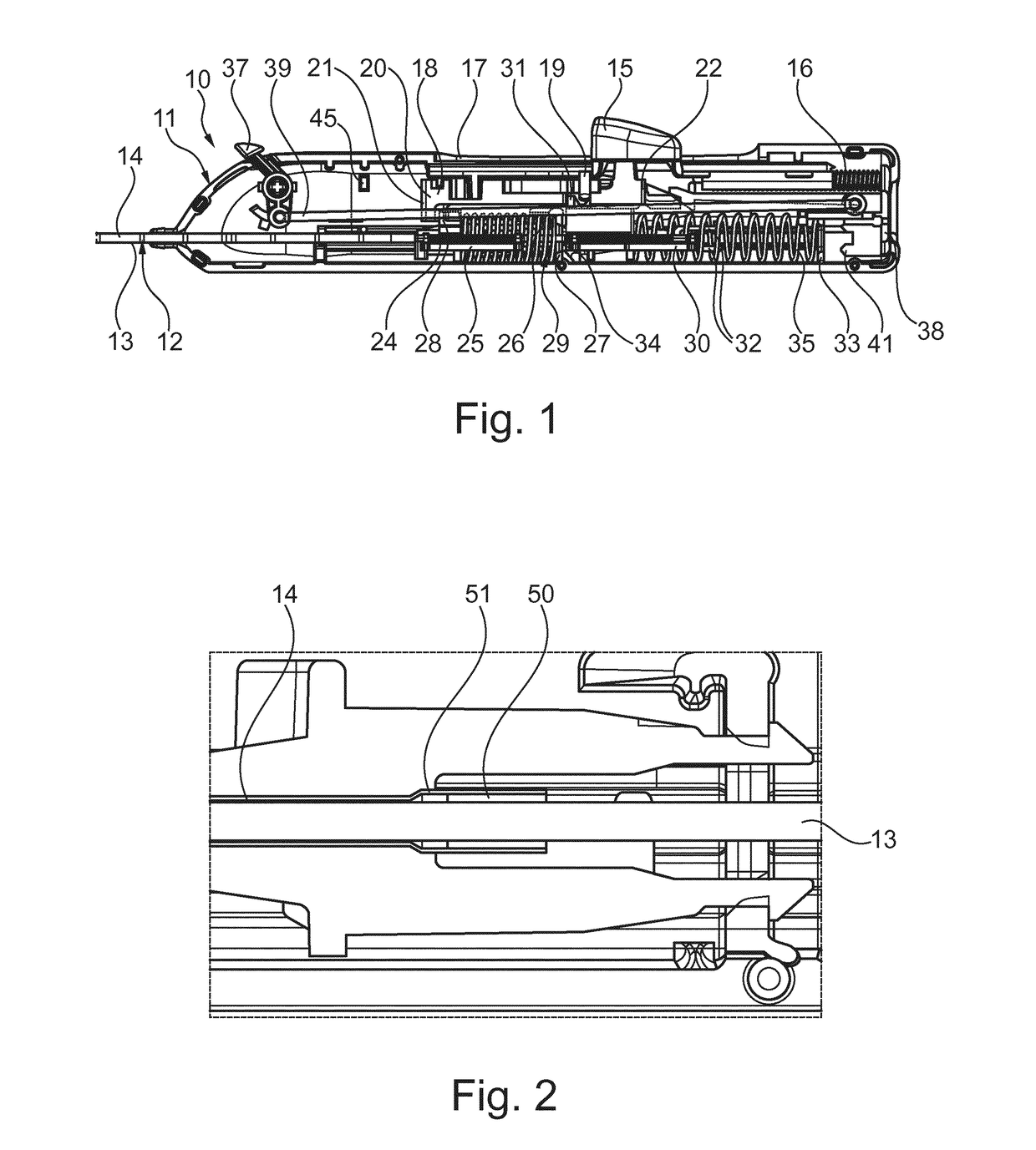 Device for taking at least one sample of tissue