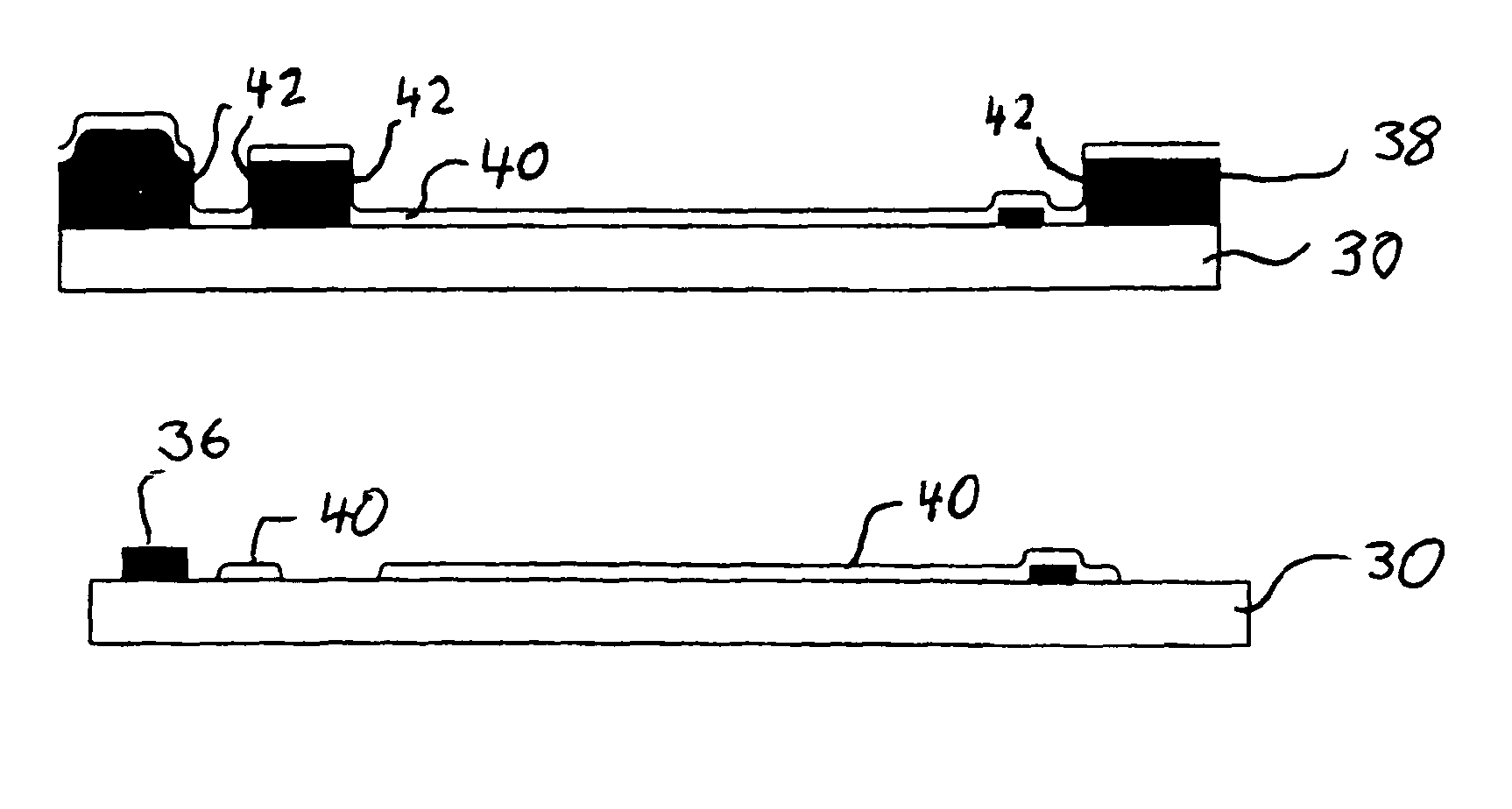 Multilayer circuit devices and manufacturing methods using electroplated sacrificial structures