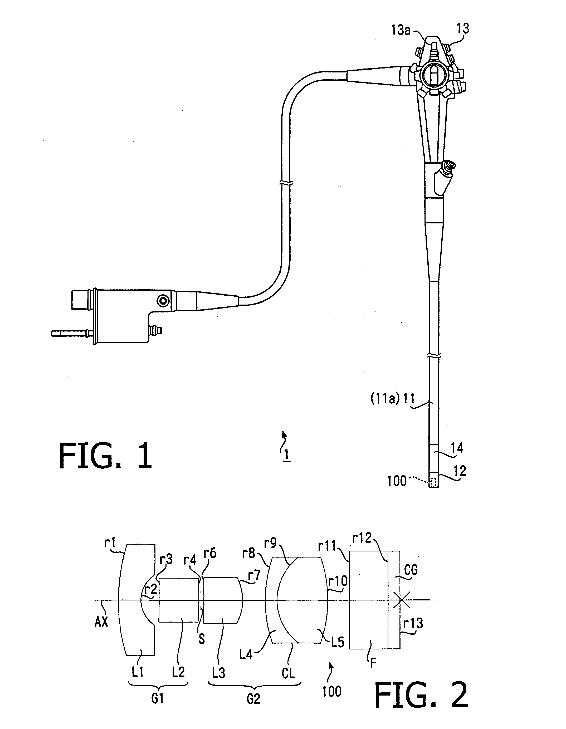 Objective lens for endoscope, and endoscope