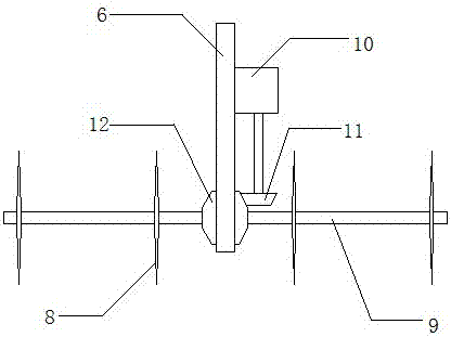 Cutting device for rock wool board