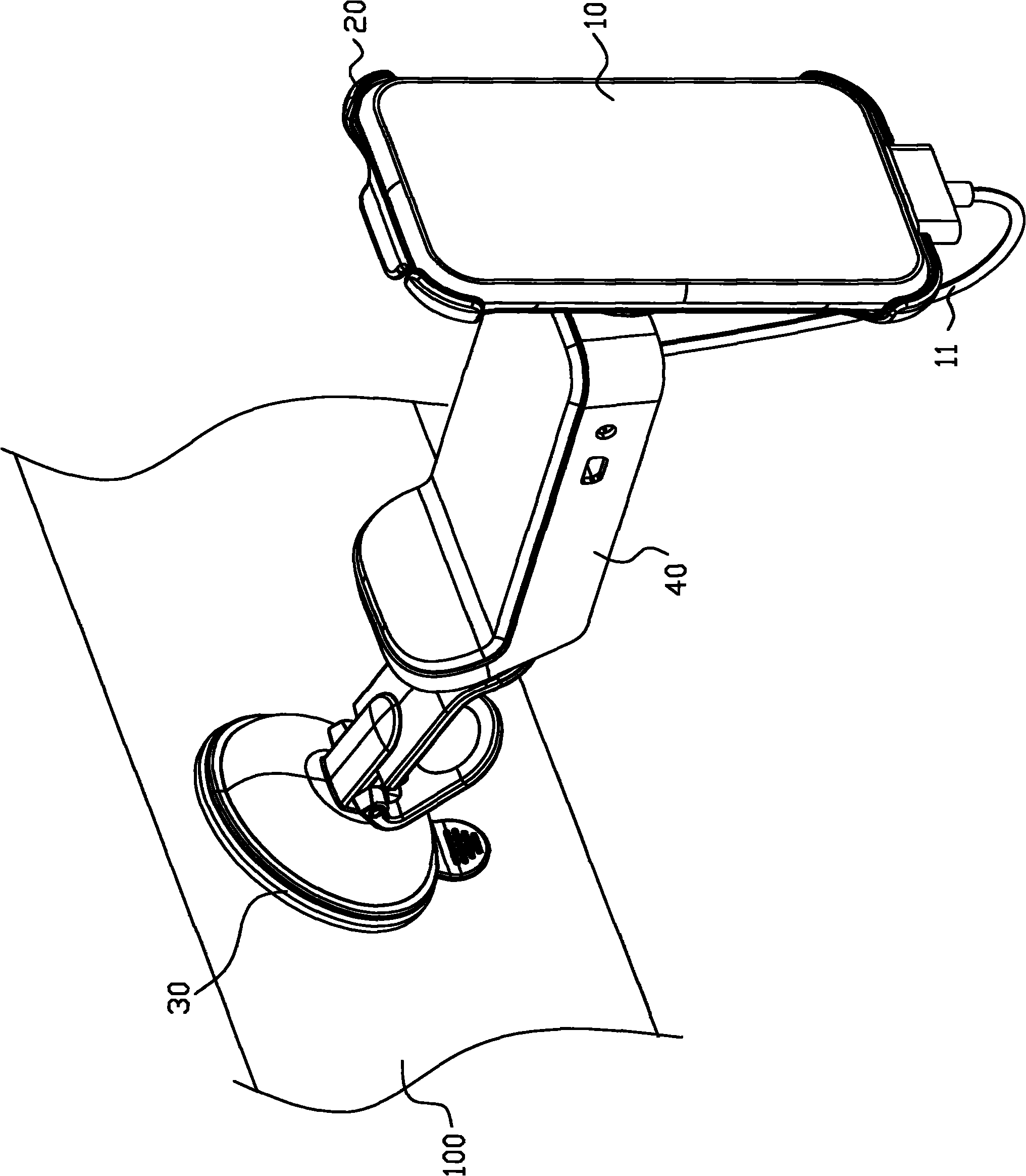 Vehicle-mounted supporting frame of electronic device