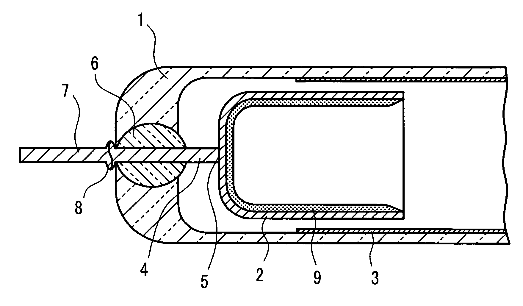 Cold cathode ray fluorescent tube and liquid crystal display device using the cold cathode fluorescent tube