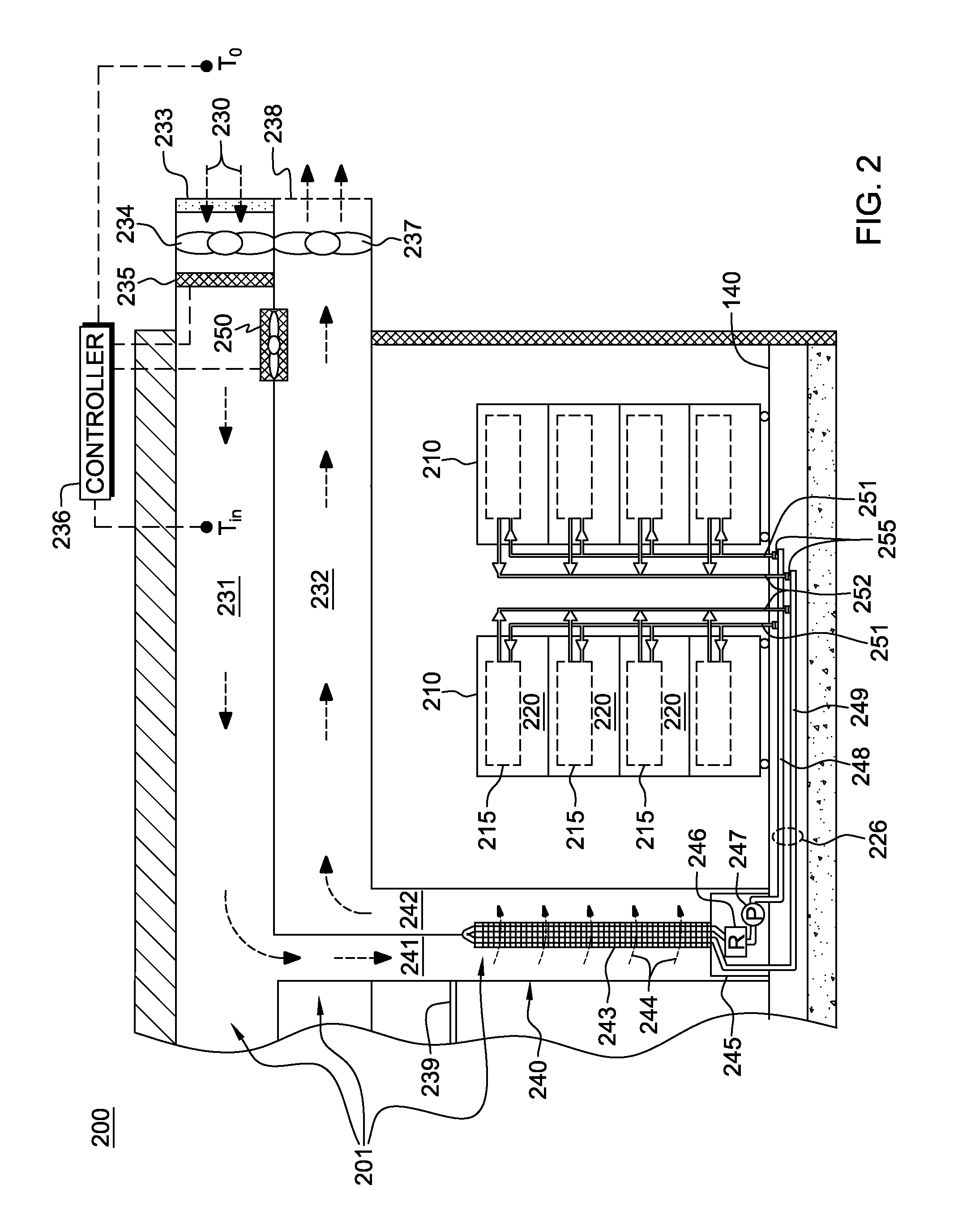 Data center cooling with an air-side economizer and liquid-cooled electronics rack(s)