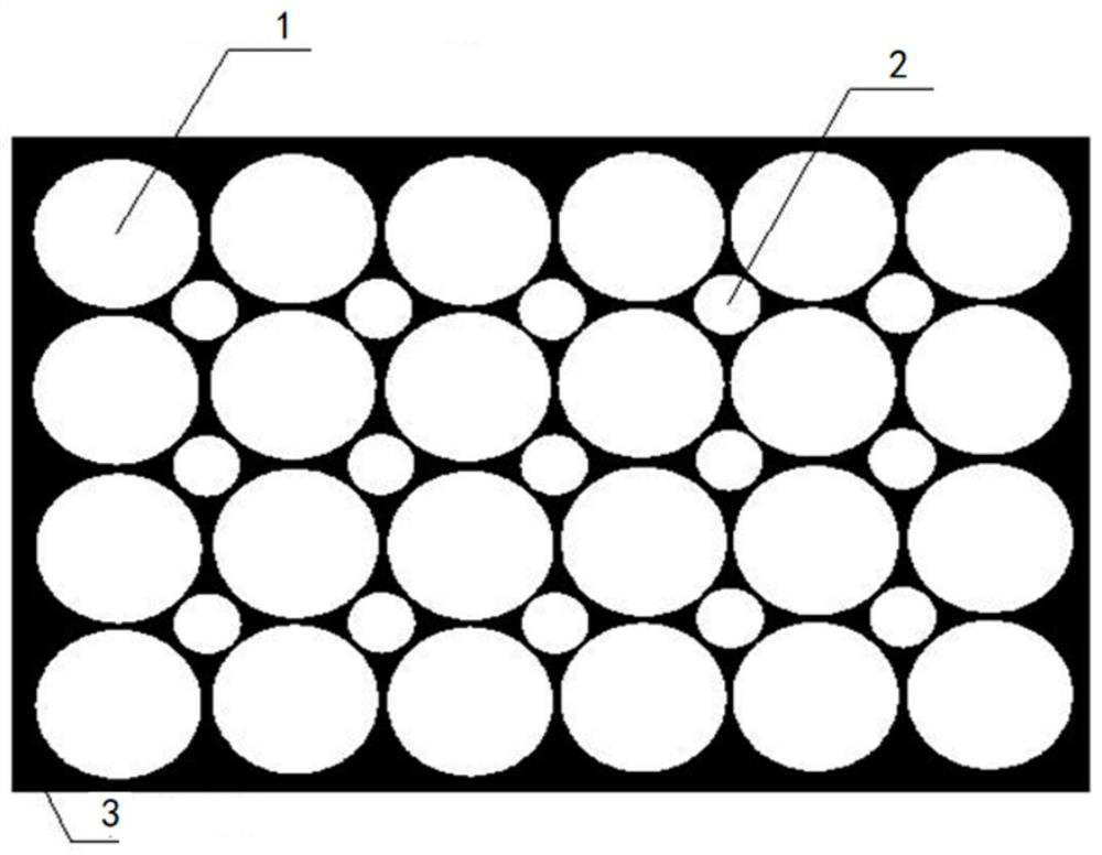 Preparation method of multi-component low-density glass bead prepreg cloth