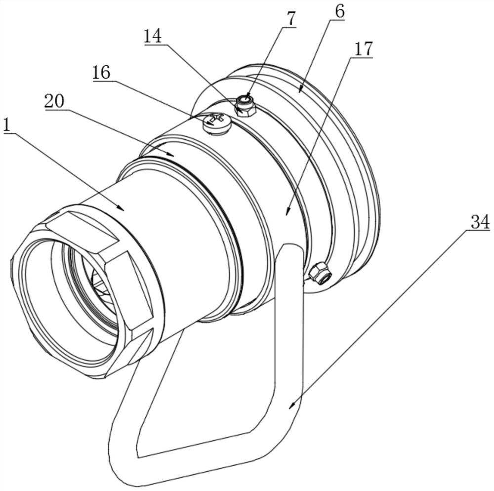 Rotary quick-locking type fluid connector assembly