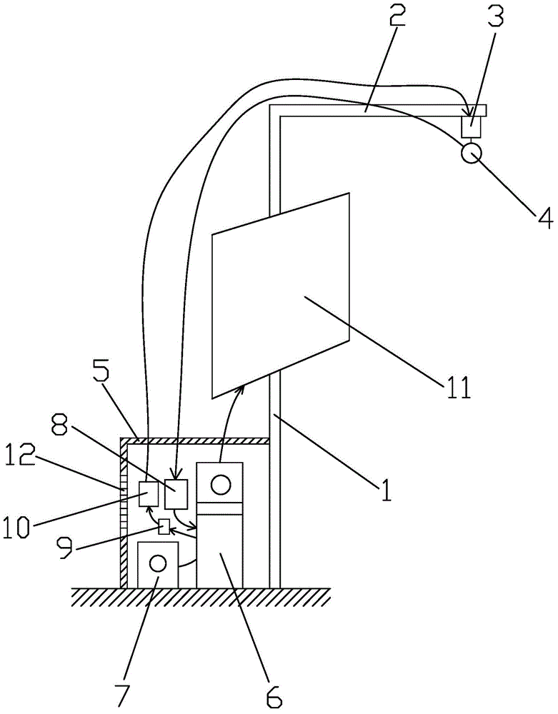 Exposure system for pedestrian running red light