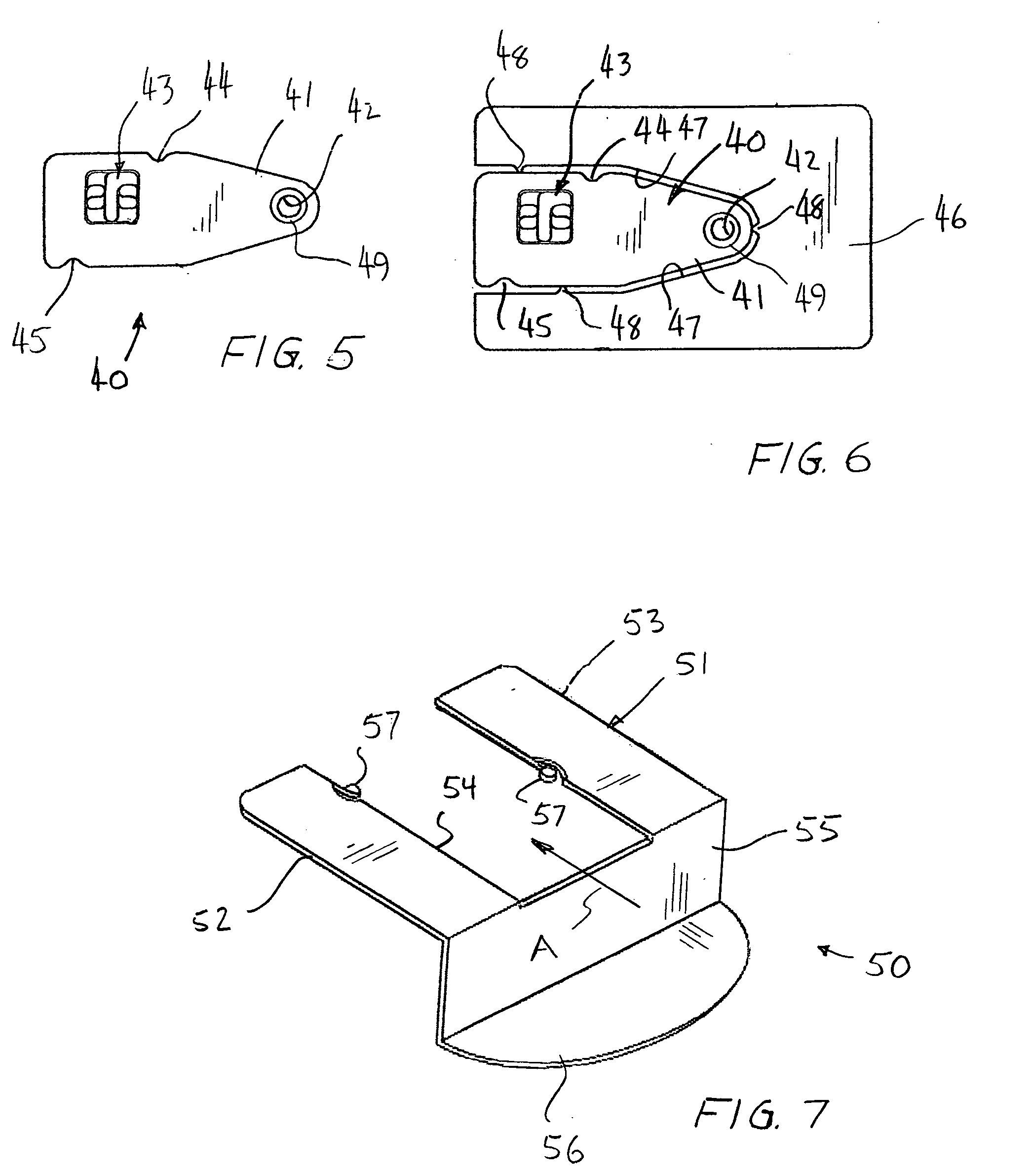 Specially shaped smart card for compact applications