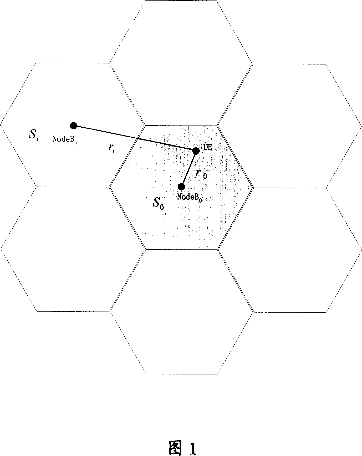 Method for determining down initial transmitting power