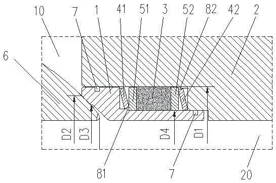 A high temperature double piston fixed ball valve